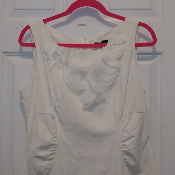 R & M Richards Petite white dress Sz 12 - Picture 3 of 5